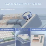 AULA F75 75% Hot Swappable Wireless Mechanical Keyboard - Image 3