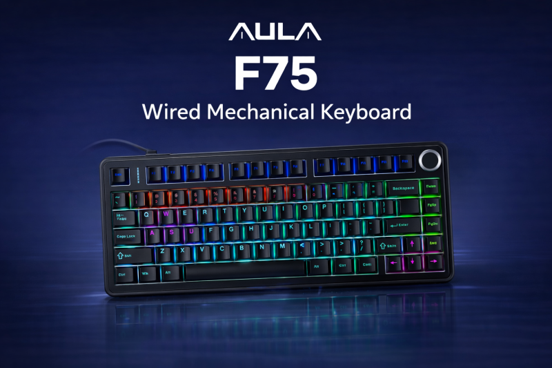 AULA F75 Wired Mechanical Keyboard