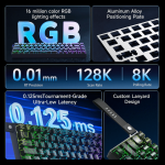 AJAZZ AK680 V2 HE Mechanical Keyboard-Arctic Isle Switch - Image 3